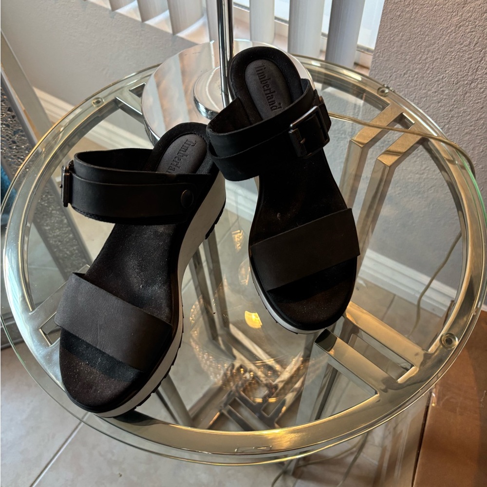 Black Sandals By Universal Thread - image 1